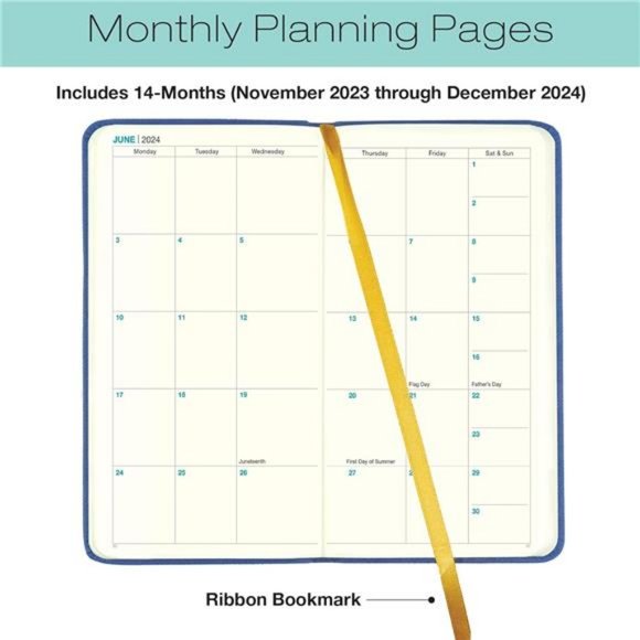 2025 Pocket Planner/Pocket Calendar 14 Months - Picture 6 of 7